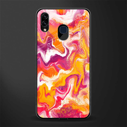 aureolin grape jam glass case for samsung galaxy m10s image