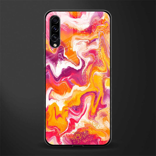 aureolin grape jam glass case for samsung galaxy a70 image