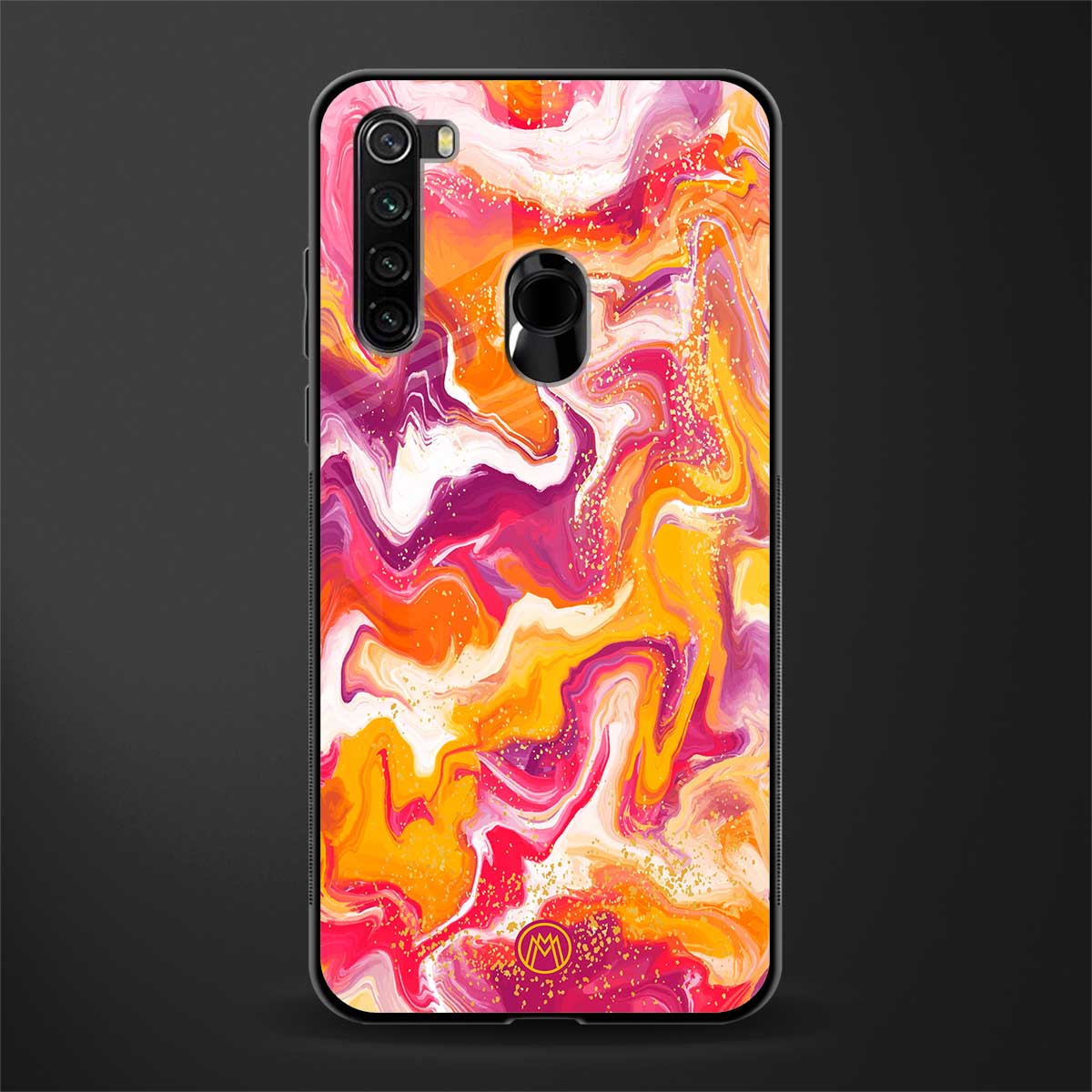 aureolin grape jam glass case for redmi note 8 image