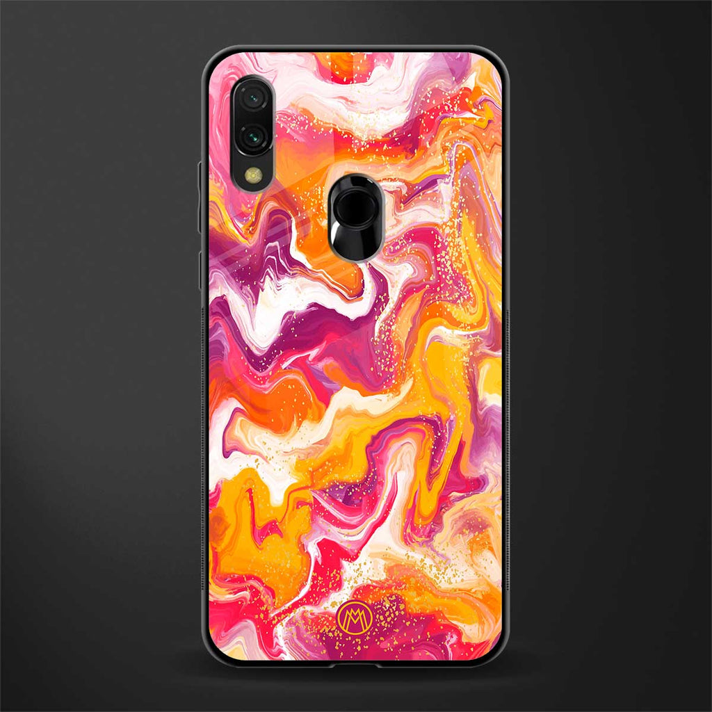 aureolin grape jam glass case for redmi note 7 image