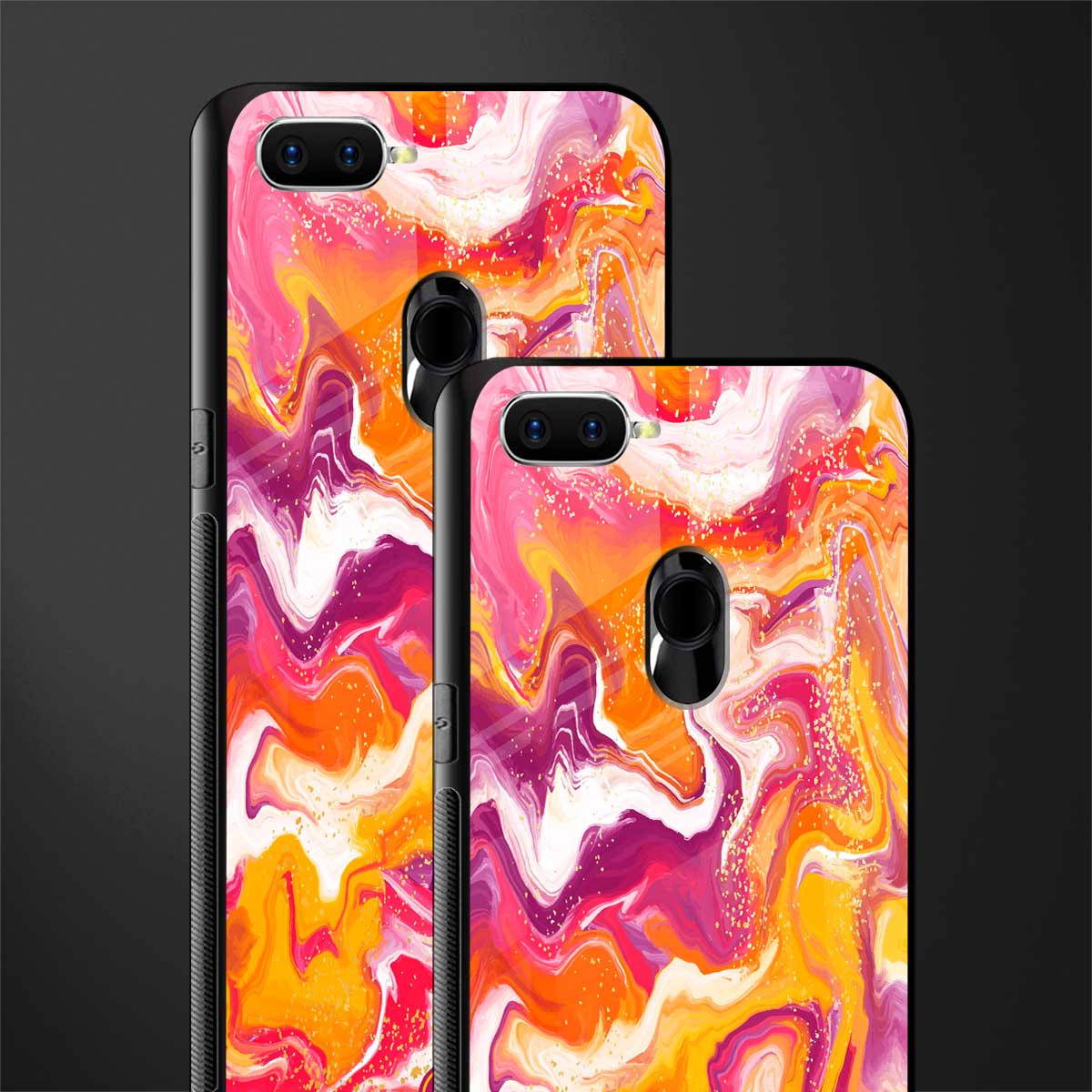 aureolin grape jam glass case for oppo a7 image-2