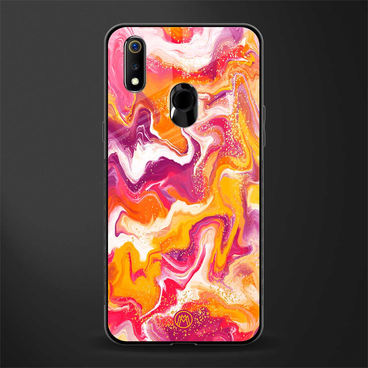 aureolin grape jam glass case for realme 3 pro image