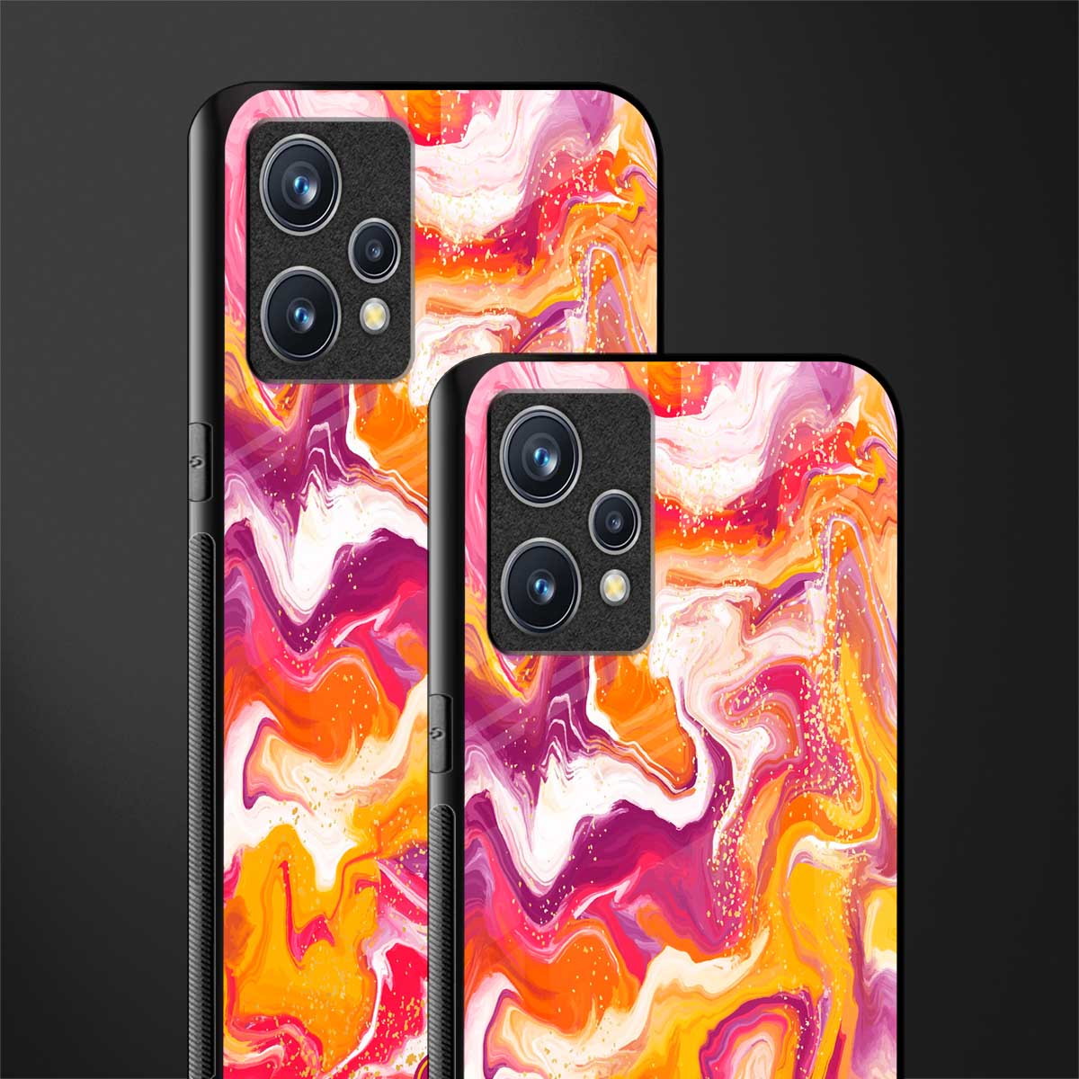 aureolin grape jam glass case for realme 9 4g image-2