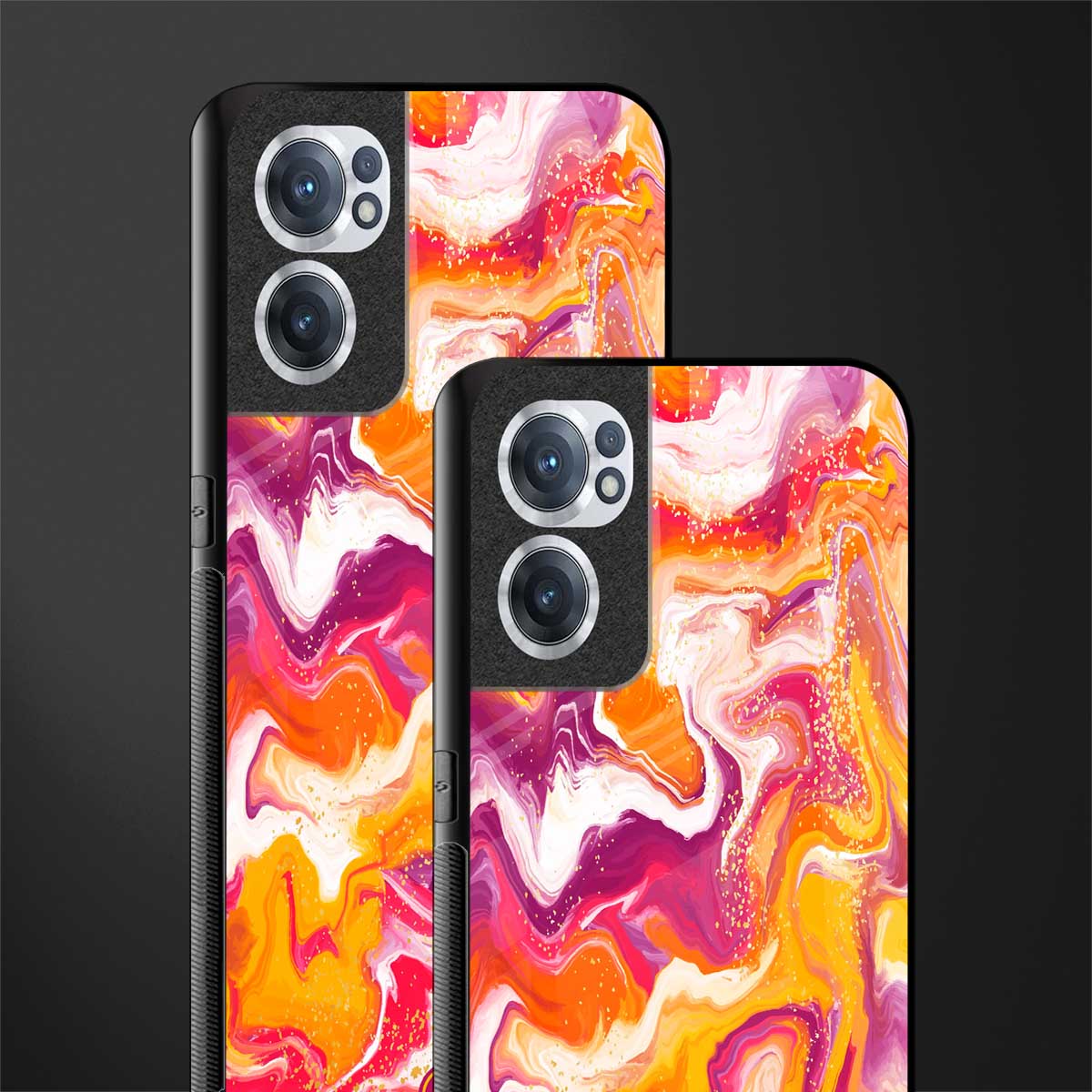 aureolin grape jam glass case for oneplus nord ce 2 5g image-2