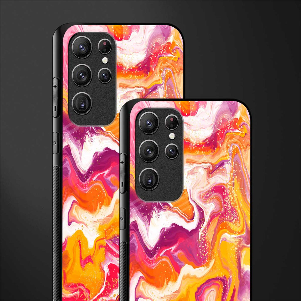 aureolin grape jam glass case for samsung galaxy s22 ultra 5g image-2