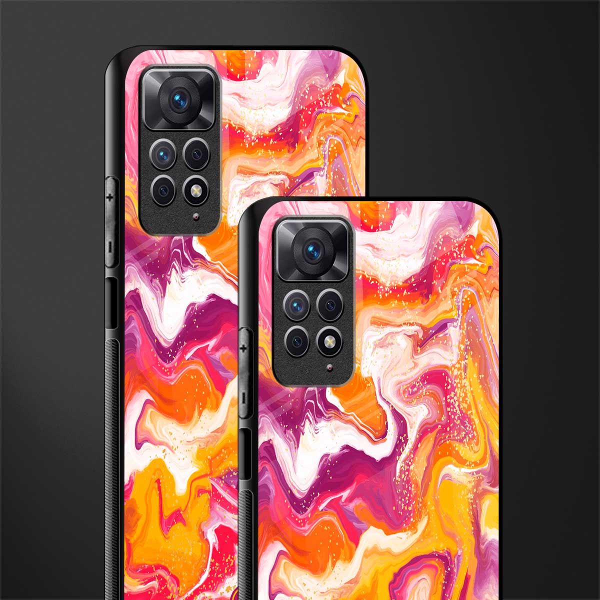 aureolin grape jam glass case for redmi note 11 image-2