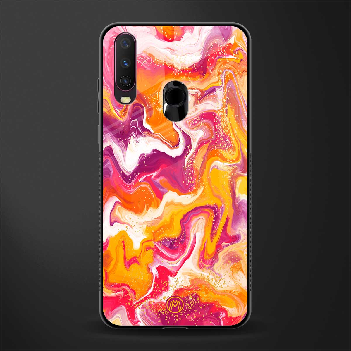 aureolin grape jam glass case for vivo y12 image