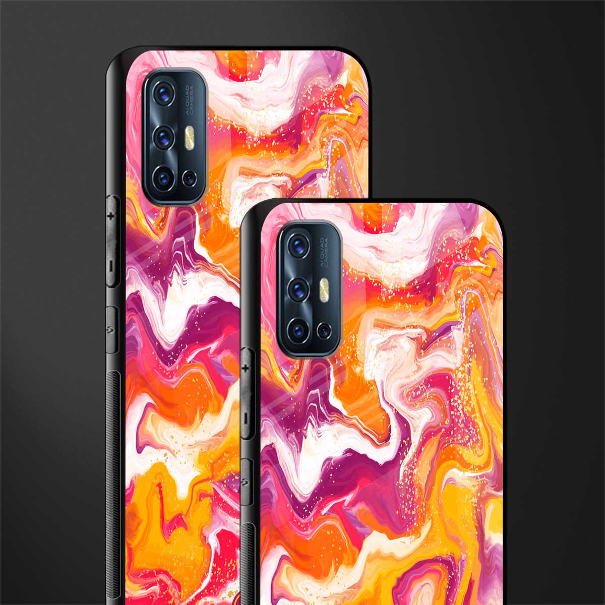 aureolin grape jam glass case for vivo v17 image-2