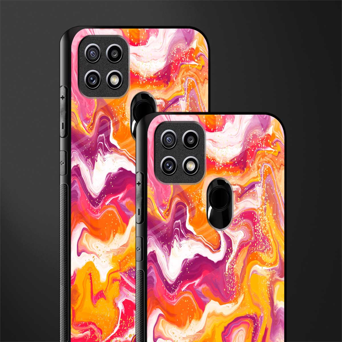 aureolin grape jam glass case for oppo a15s image-2