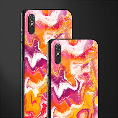 aureolin grape jam glass case for redmi 9a image-2