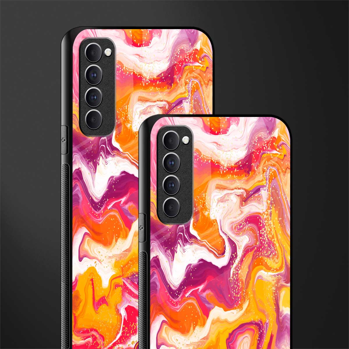 aureolin grape jam glass case for oppo reno 4 pro image-2