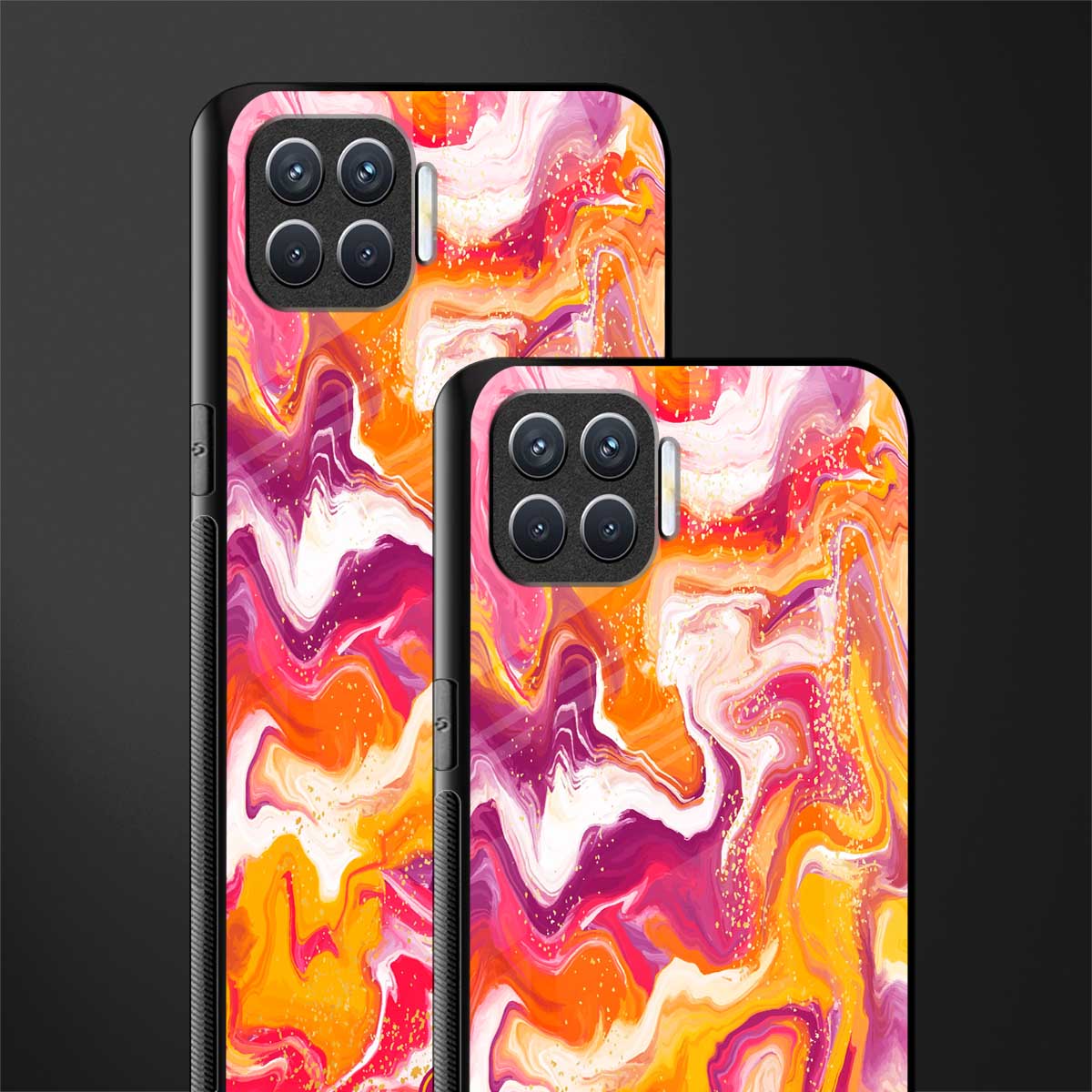 aureolin grape jam glass case for oppo f17 image-2