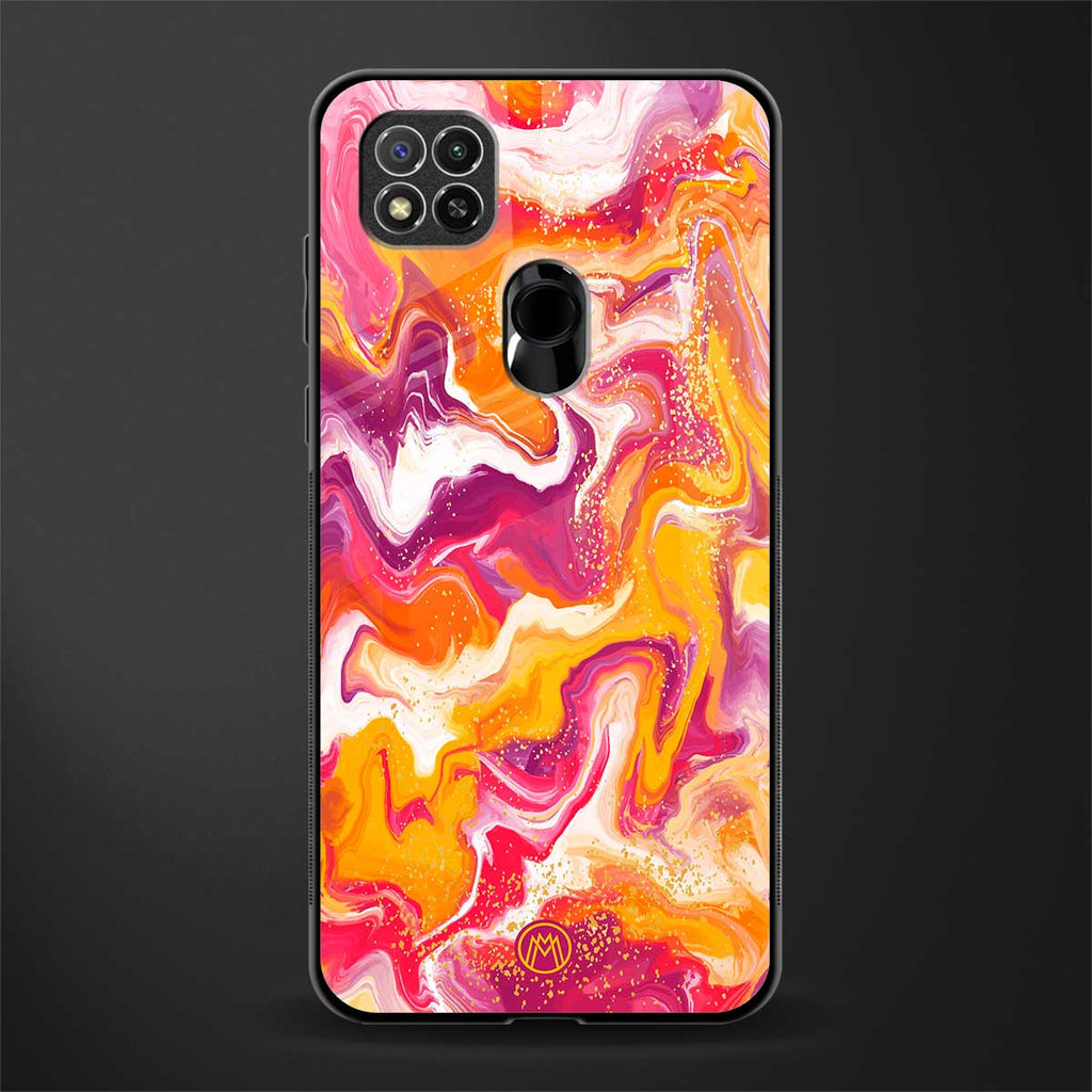 aureolin grape jam glass case for redmi 9c image