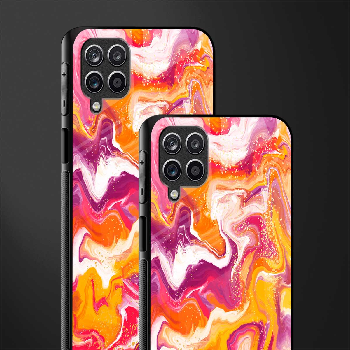 aureolin grape jam glass case for samsung galaxy f12 image-2