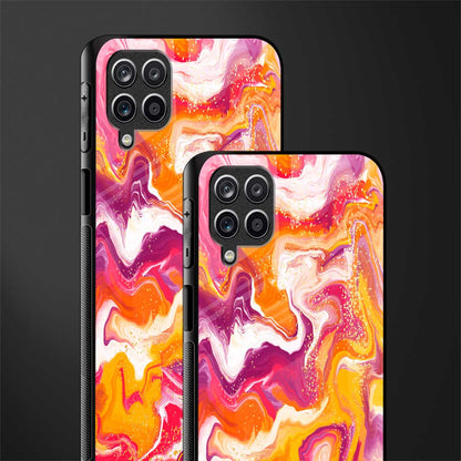 aureolin grape jam glass case for samsung galaxy f12 image-2