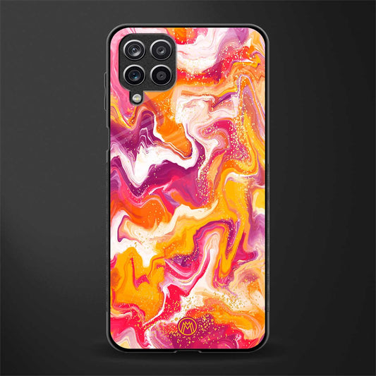 aureolin grape jam glass case for samsung galaxy m12 image
