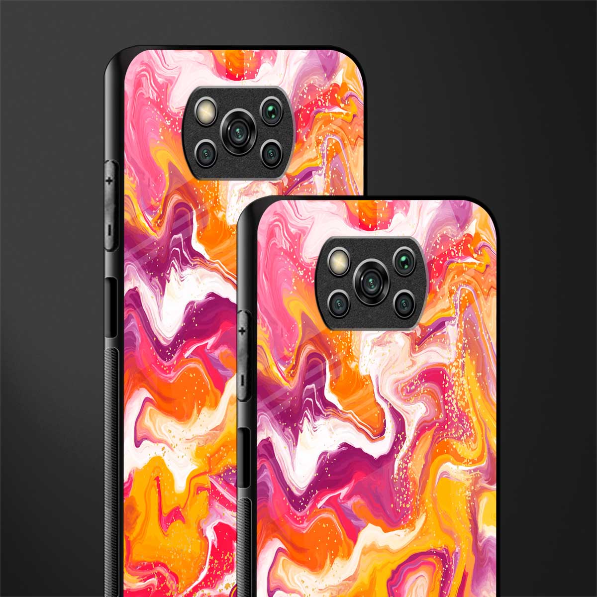 aureolin grape jam glass case for poco x3 image-2