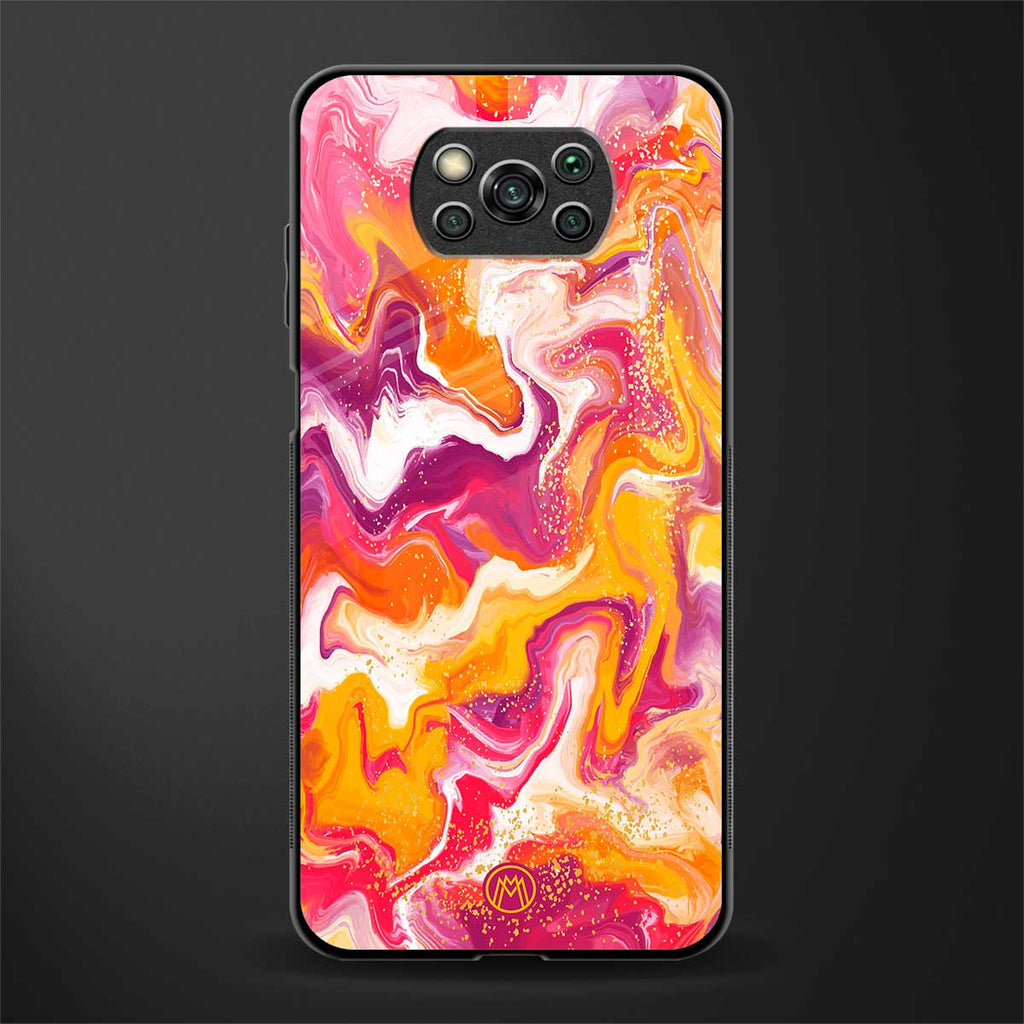 aureolin grape jam glass case for poco x3 pro image