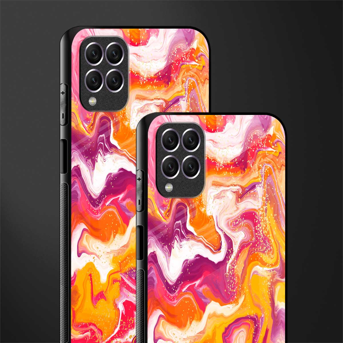 aureolin grape jam glass case for samsung galaxy f62 image-2