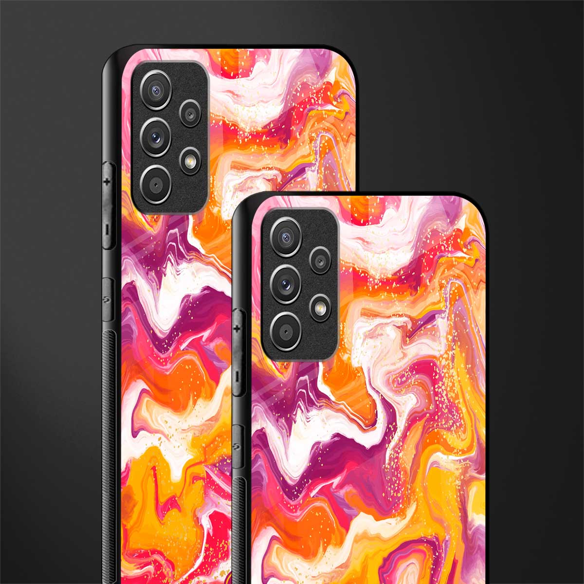 aureolin grape jam glass case for samsung galaxy a72 image-2