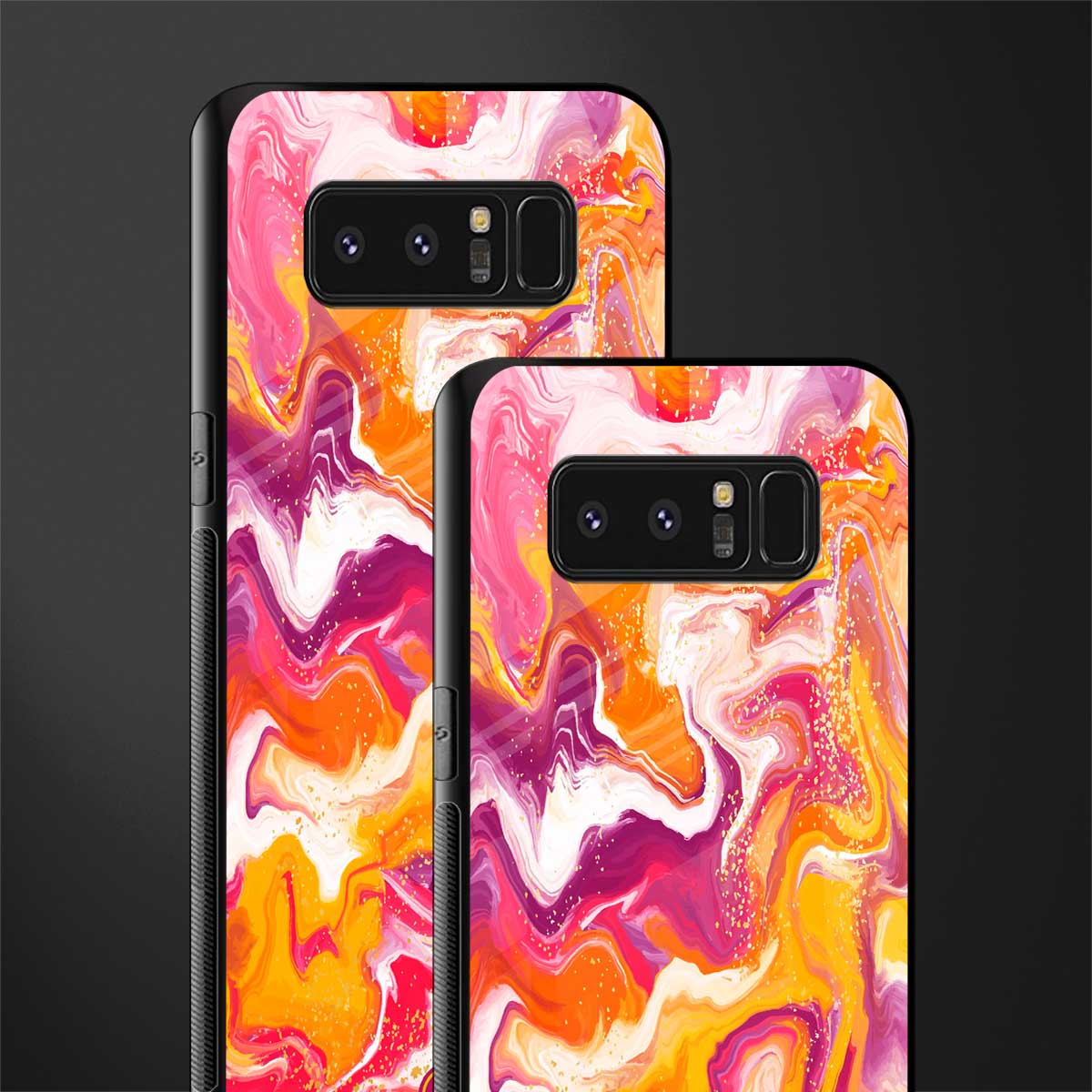 aureolin grape jam glass case for samsung galaxy note 8 image-2