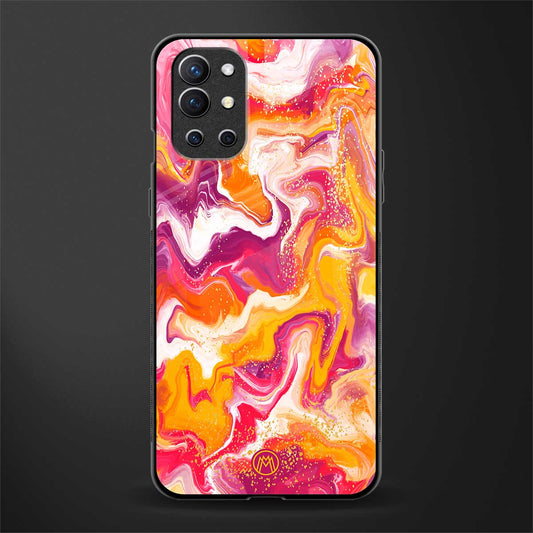 aureolin grape jam glass case for oneplus 9r image