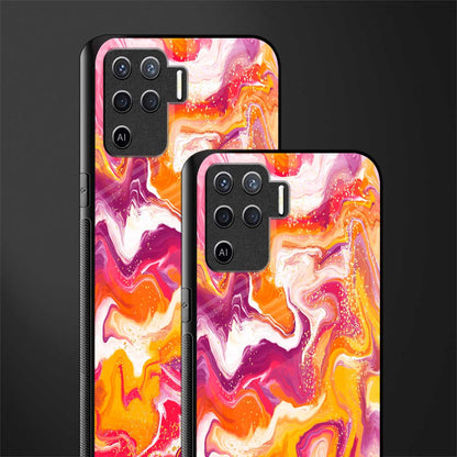 aureolin grape jam glass case for oppo f19 pro image-2