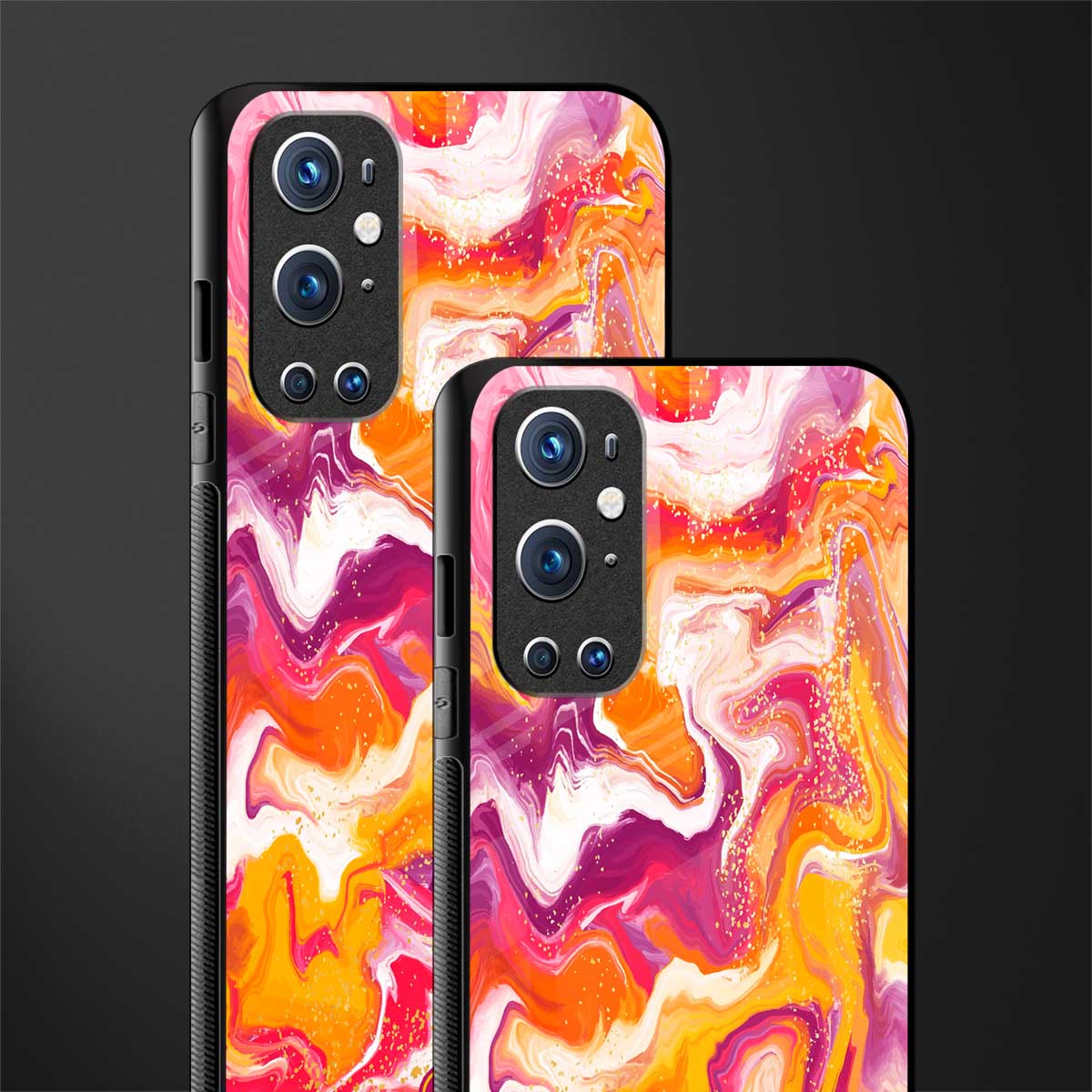 aureolin grape jam glass case for oneplus 9 pro image-2