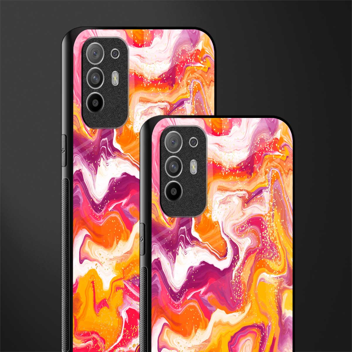 aureolin grape jam glass case for oppo f19 pro plus image-2