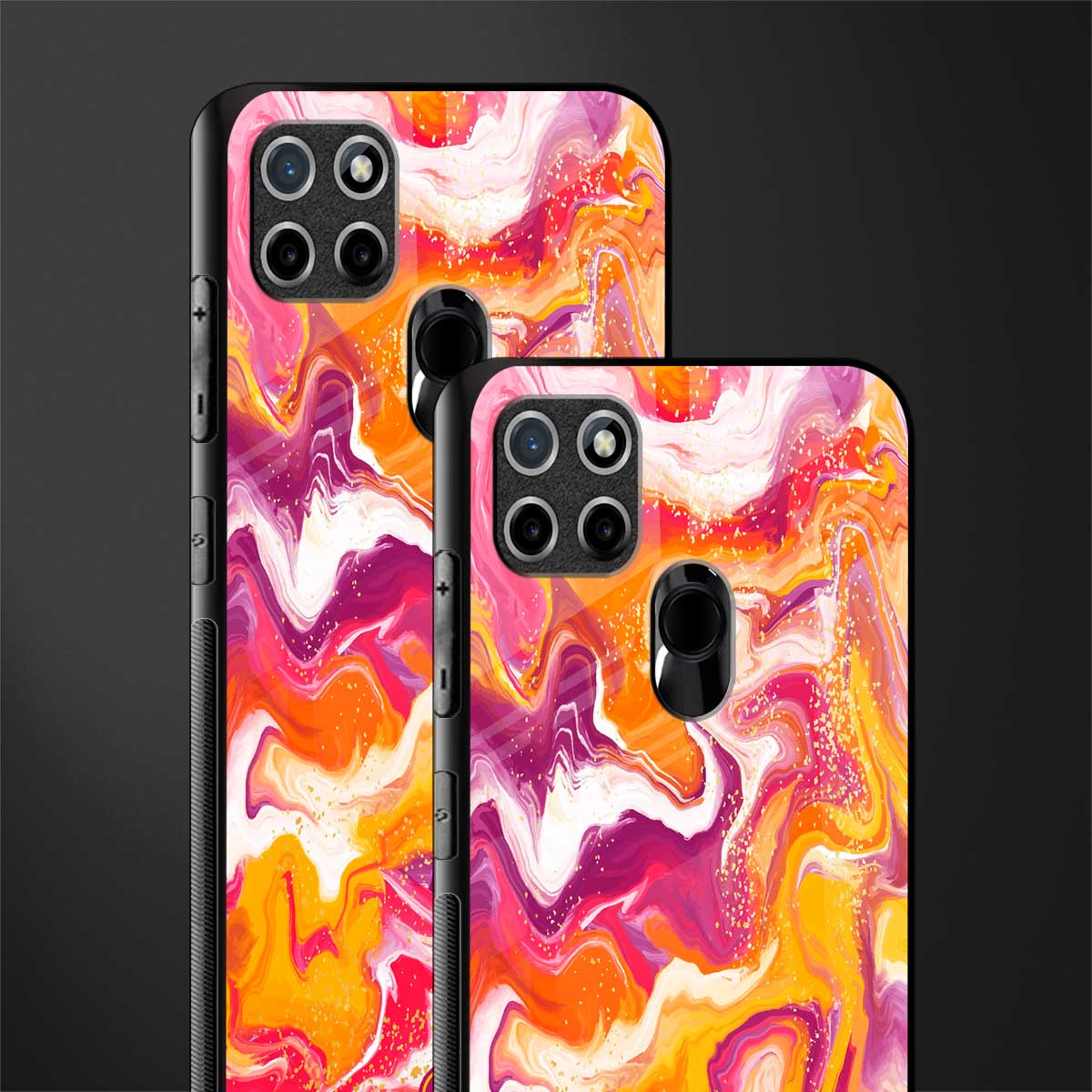 aureolin grape jam glass case for realme c21 image-2