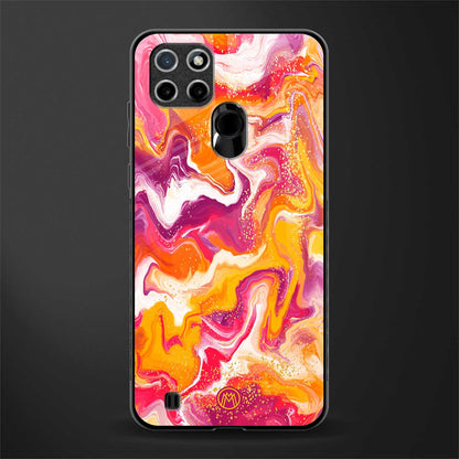 aureolin grape jam glass case for realme c21 image