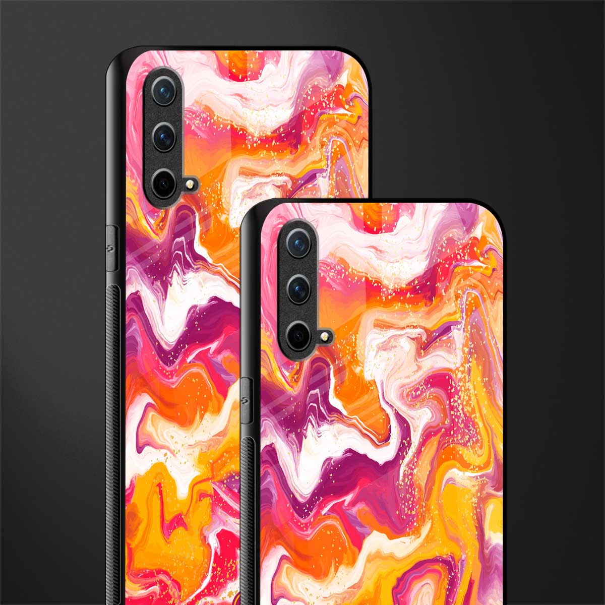 aureolin grape jam glass case for oneplus nord ce 5g image-2