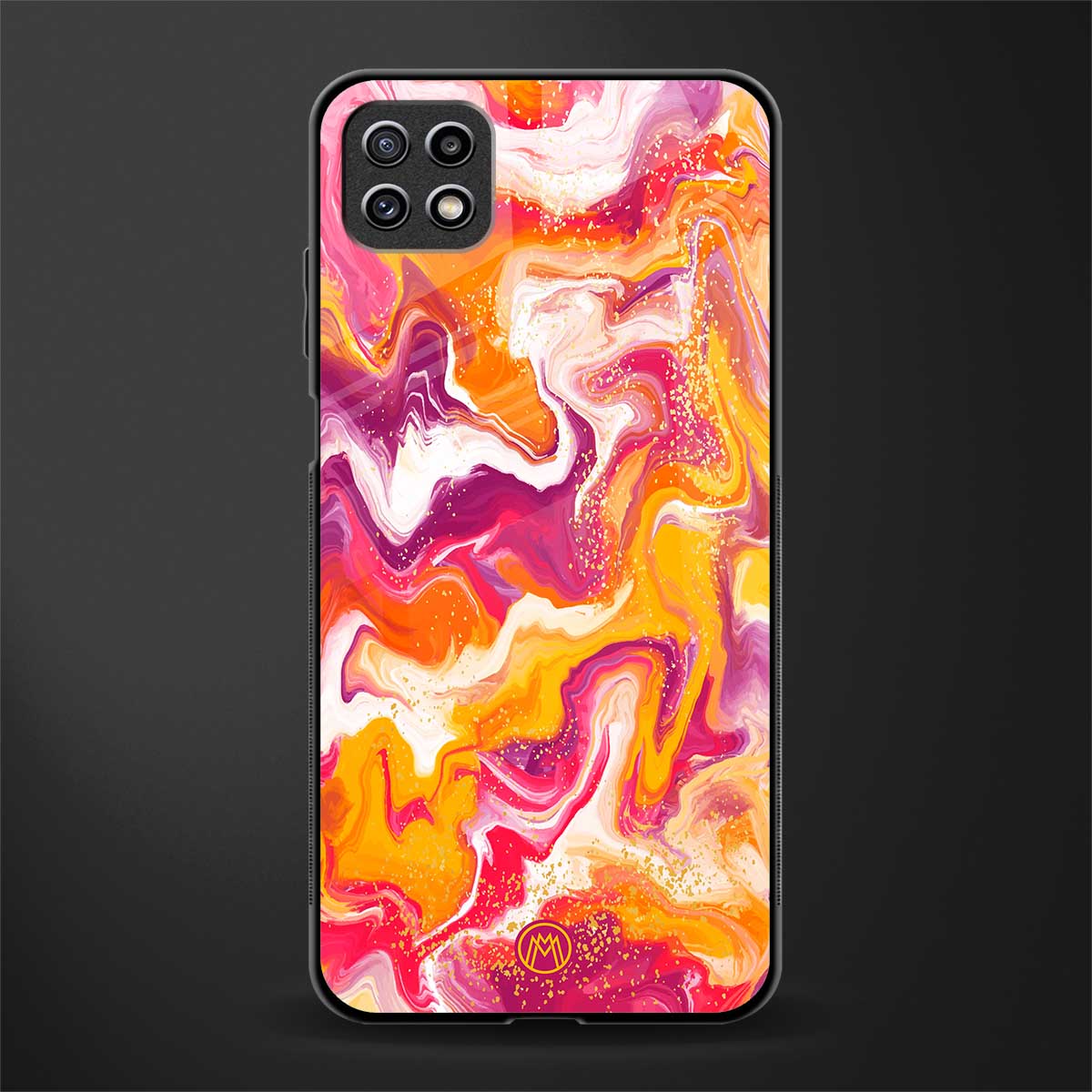 aureolin grape jam glass case for samsung galaxy a22 5g image