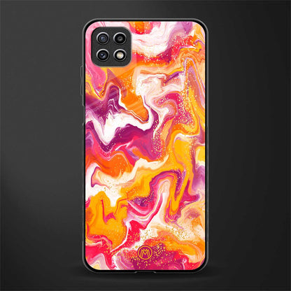aureolin grape jam glass case for samsung galaxy a22 5g image