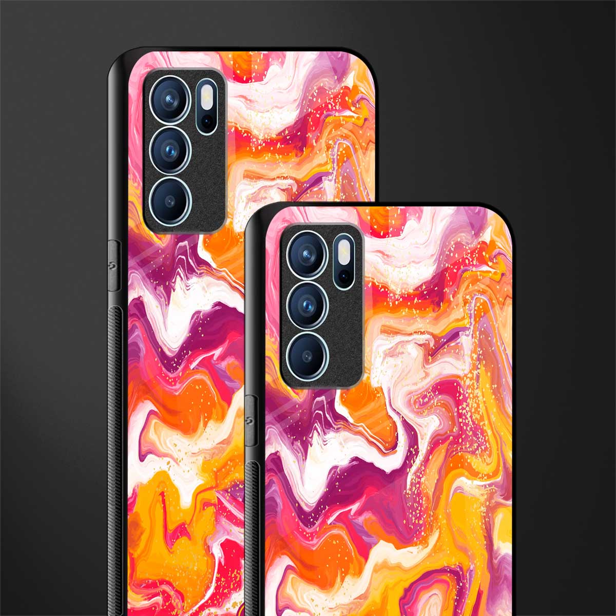 aureolin grape jam glass case for oppo reno6 5g image-2