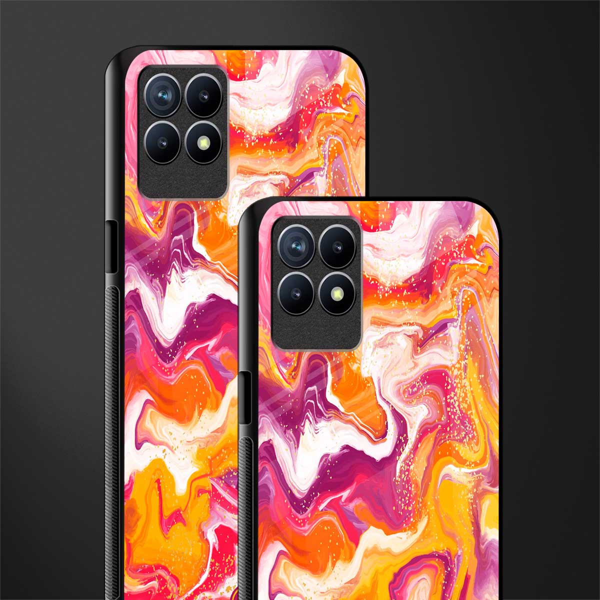aureolin grape jam glass case for realme 8i image-2