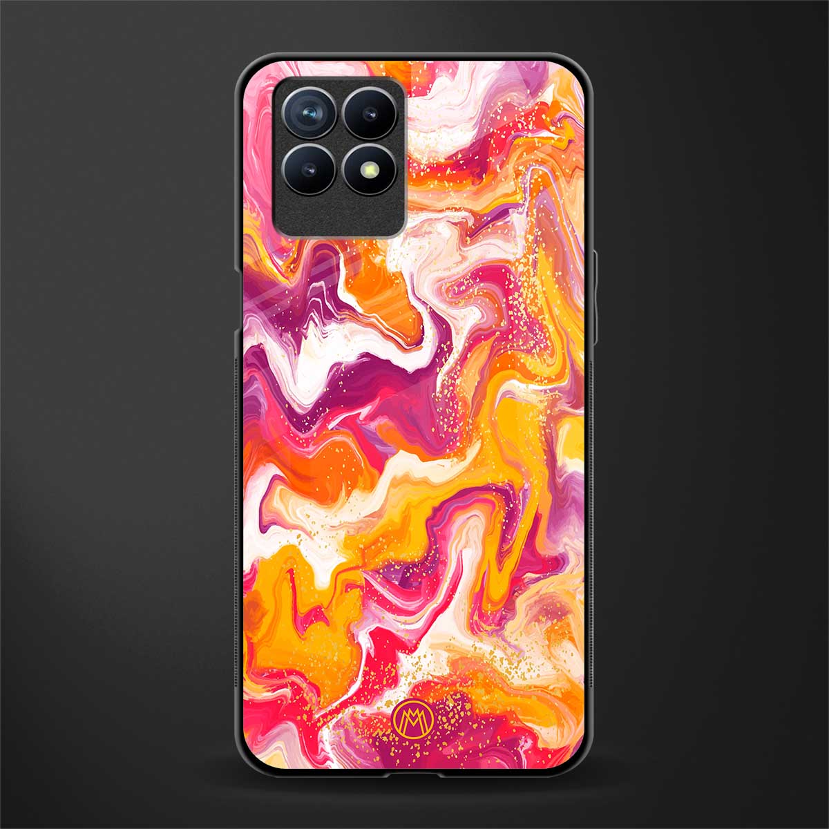 aureolin grape jam glass case for realme 8i image