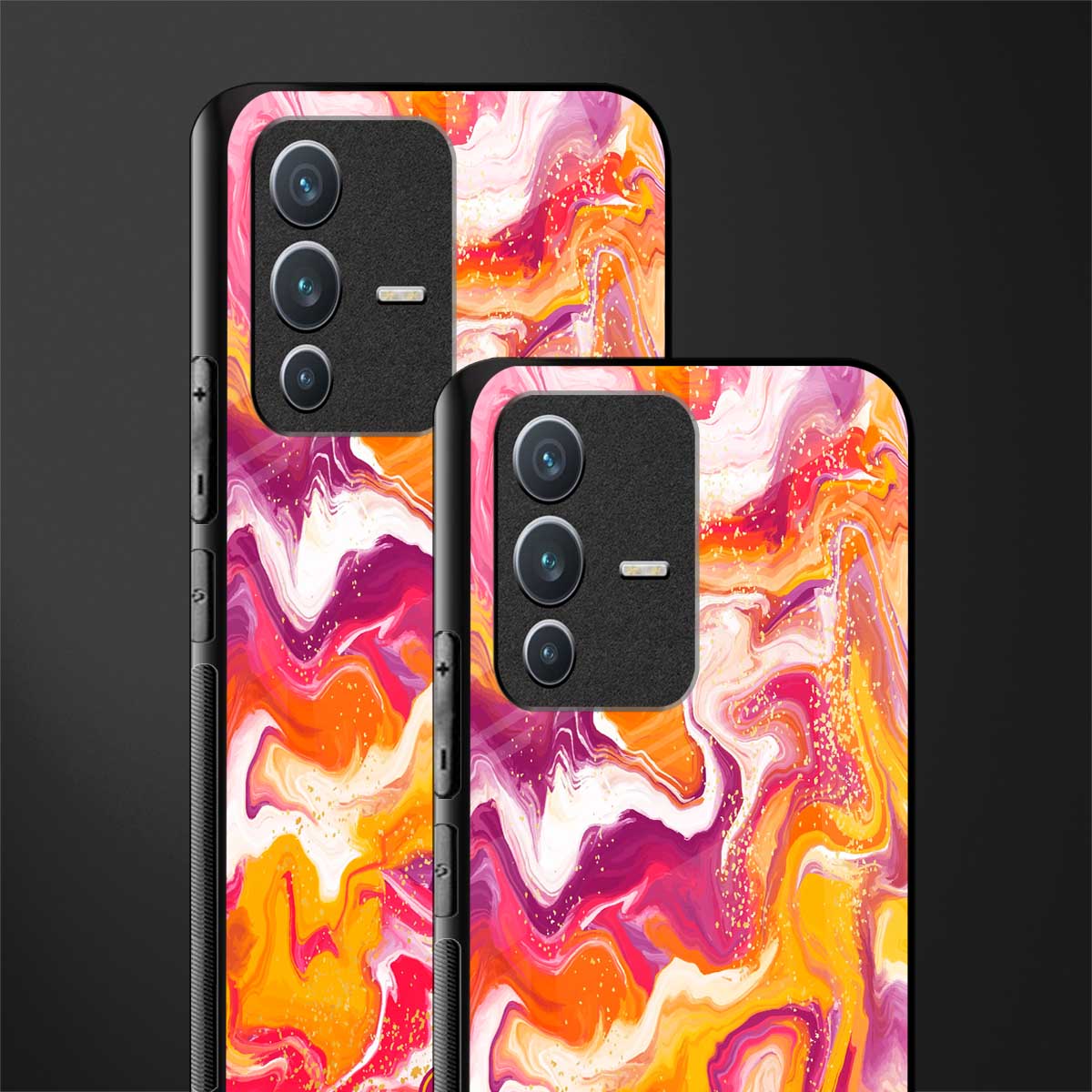 aureolin grape jam glass case for vivo v23 5g image-2