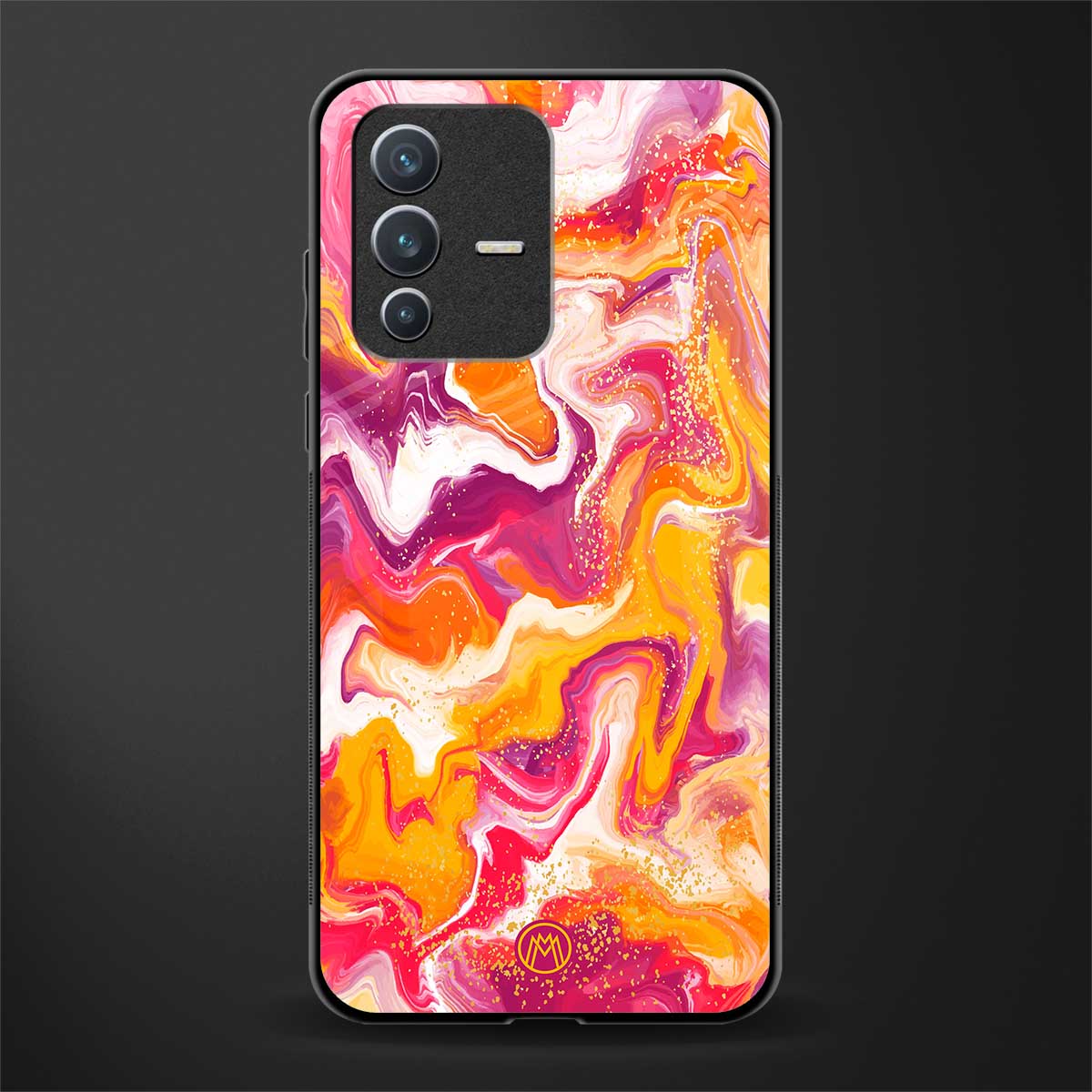 aureolin grape jam glass case for vivo v23 5g image