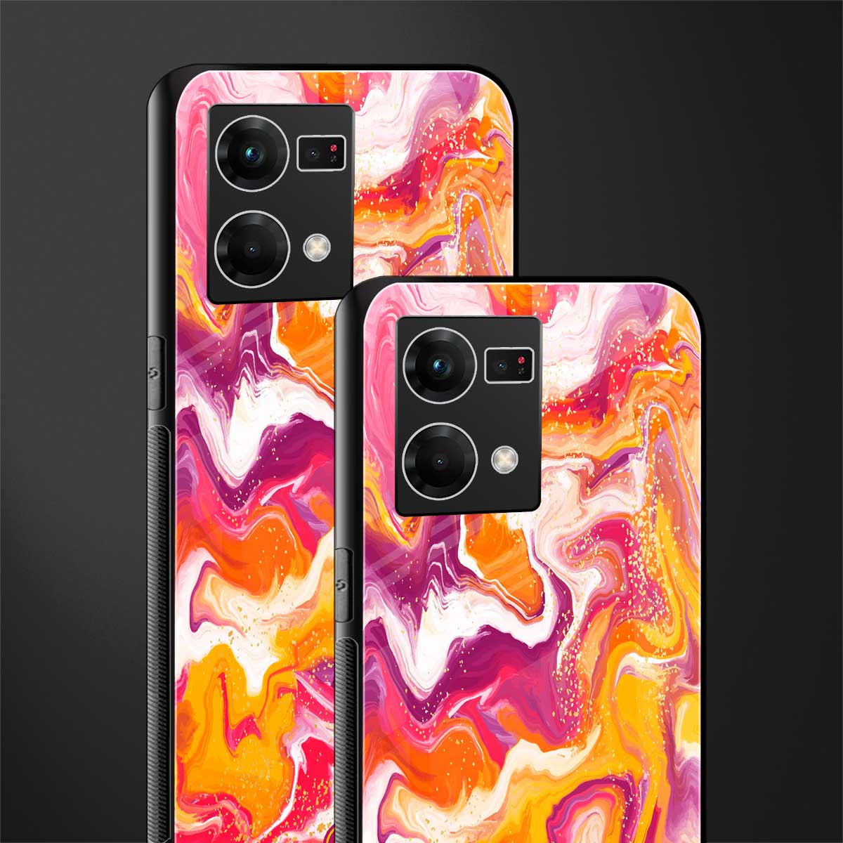 aureolin grape jam back phone cover | glass case for oppo f21 pro 4g