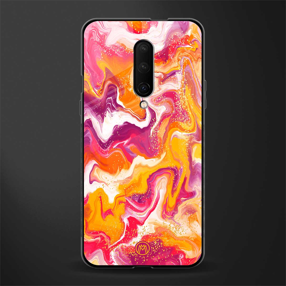 aureolin grape jam glass case for oneplus 7 pro image