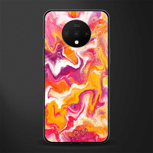 aureolin grape jam glass case for oneplus 7t image