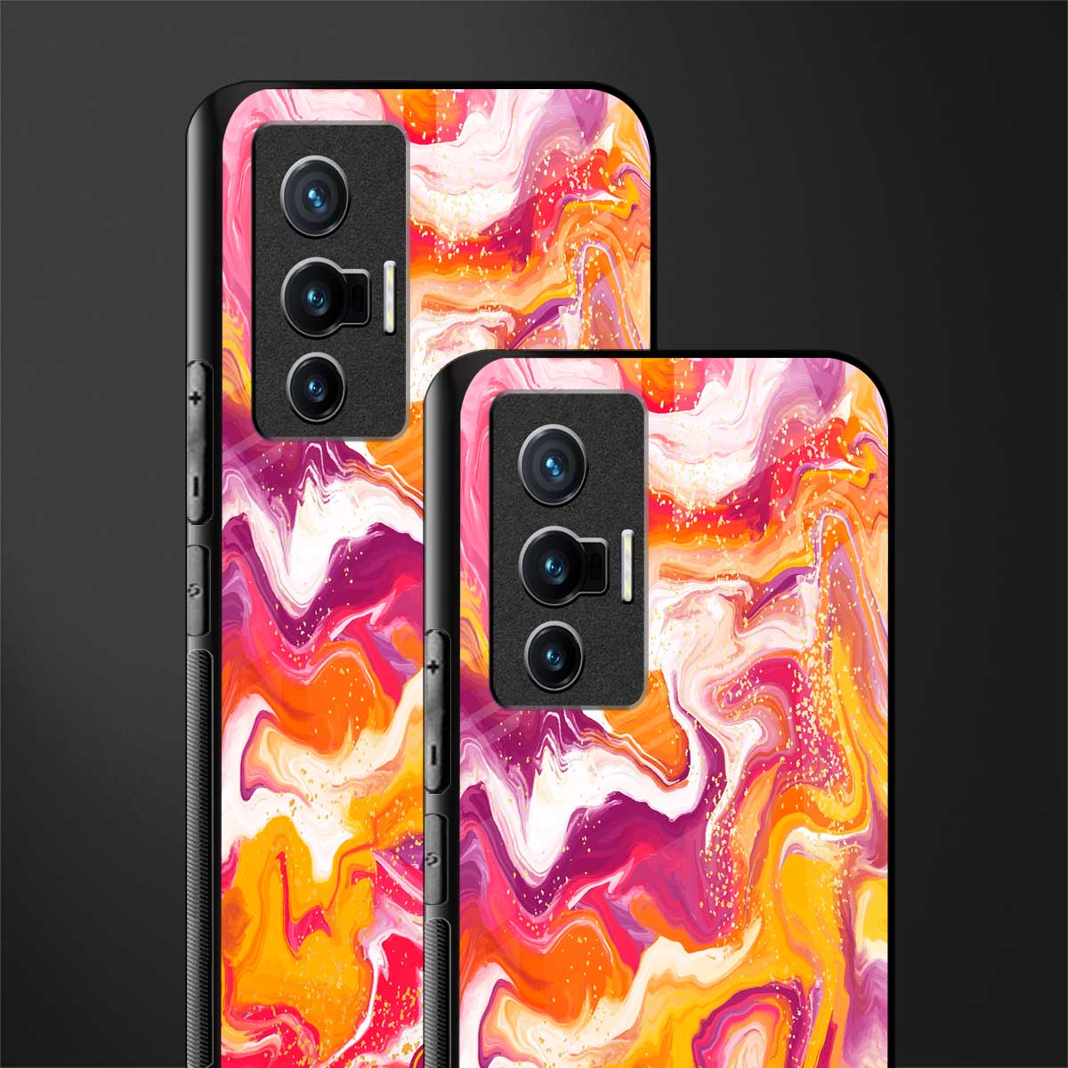 aureolin grape jam glass case for vivo x70 image-2