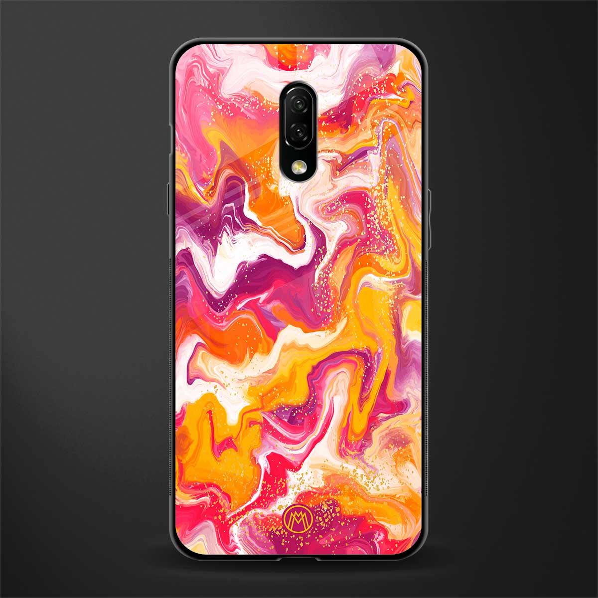 aureolin grape jam glass case for oneplus 7 image