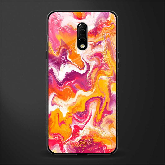 aureolin grape jam glass case for oneplus 7 image