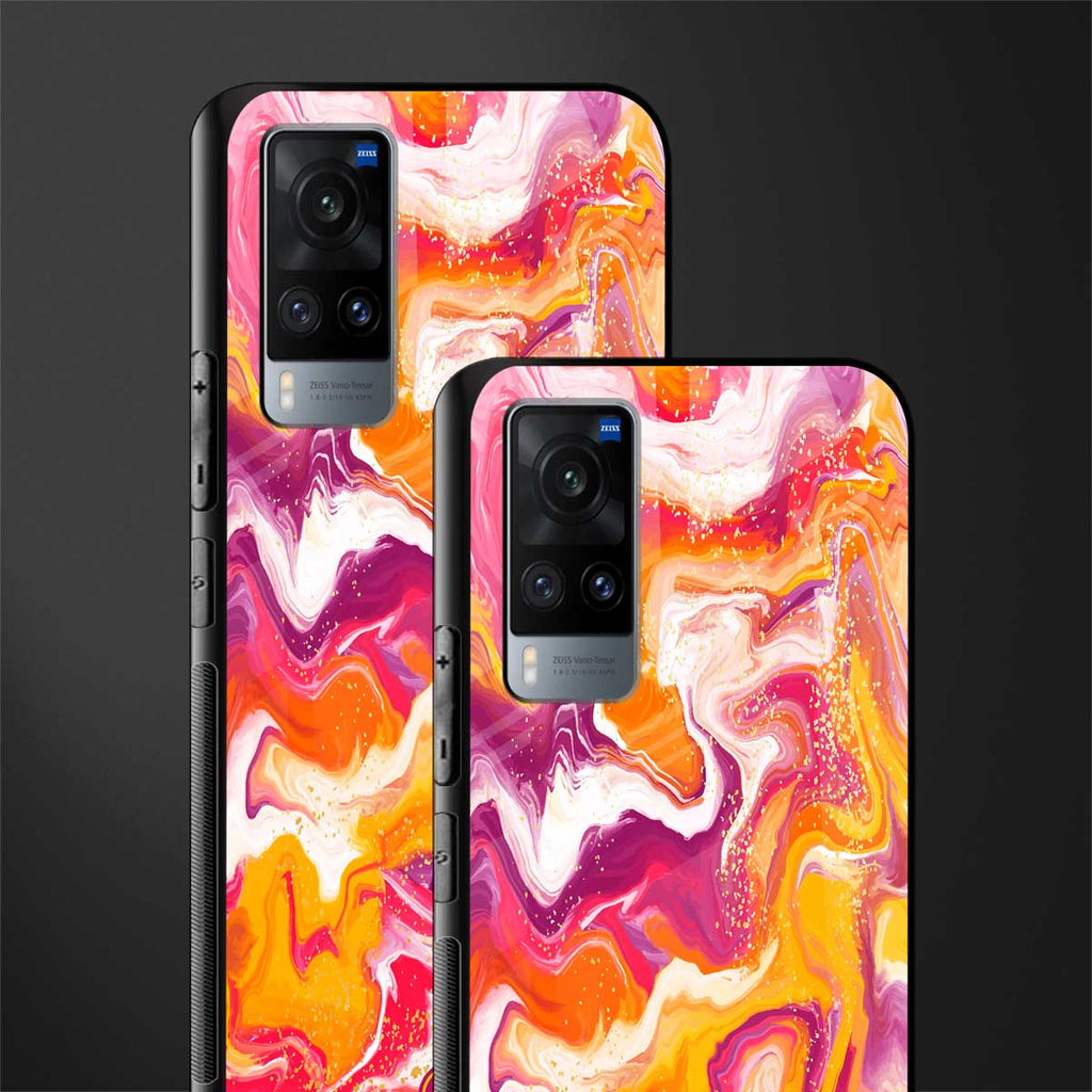 aureolin grape jam glass case for vivo x60 image-2