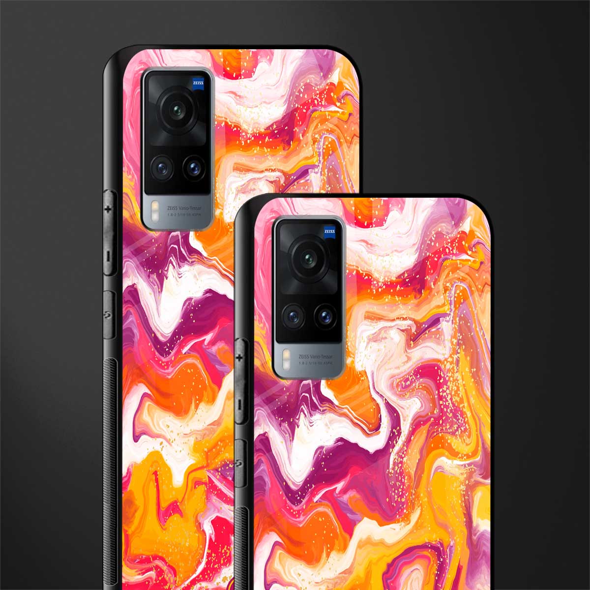 aureolin grape jam glass case for vivo x60 image-2