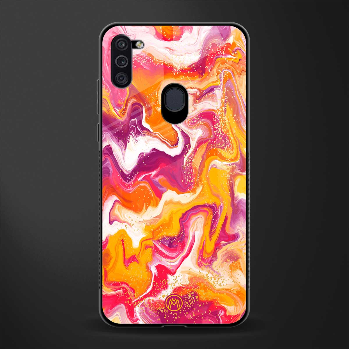 aureolin grape jam glass case for samsung galaxy m11 image