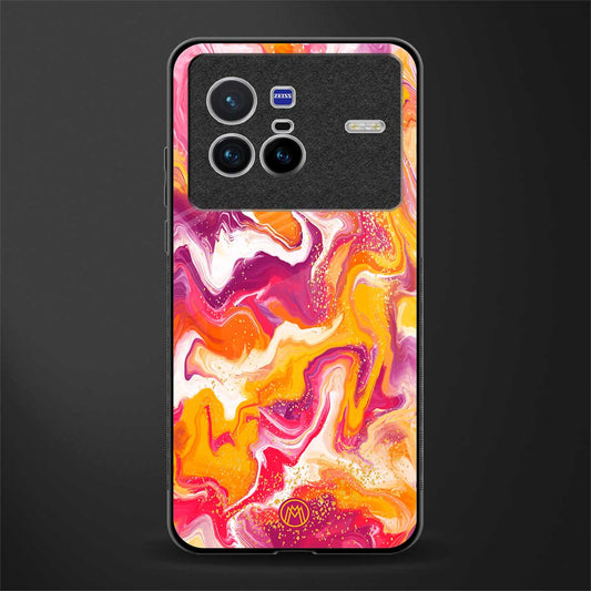 aureolin grape jam glass case for vivo x80 image