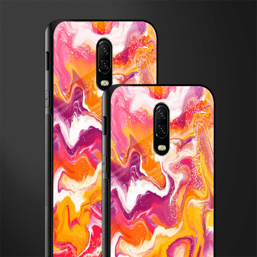aureolin grape jam glass case for oneplus 6t image-2